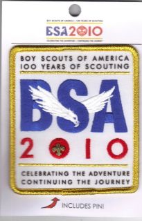 Eagle Cub Boy Scout 100th Anniversary of Scouting Patch w/ Pin Uniform