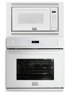 Gallery 27 27 inch White Convection Wall Oven Microwave Combo