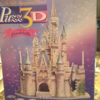 Vintage 1995 Puzz 3D Milton Bradley Walt Disneys Cinderellas Castle