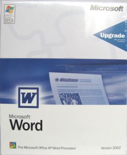 New Microsoft Word Upgrade Version 2002
