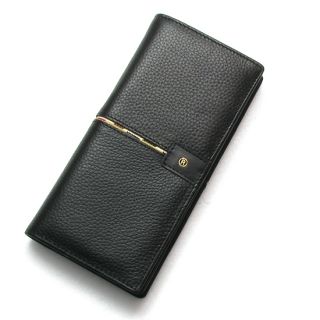 Bifold Mens Long Wallet Card Check Purse Middle Line Point