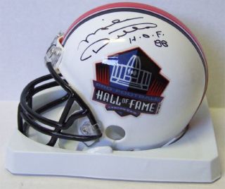 Mike Ditka Signed Hall of Fame Mini Helmet Chicago Bears Legend