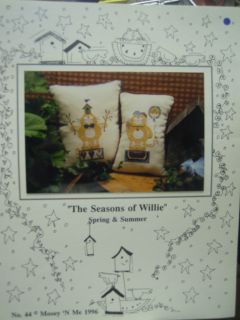 Seasons of Willie Spring Summer Cat Counted Cross Stitch Chart
