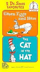 Favorites   Green Eggs and Ham The Cat in the Hat VHS, 1994