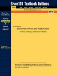Cram101 Textbook Outlines to Accompany Economics   Private and Public