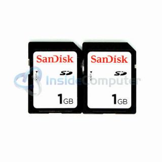 Lot of 2 Sandisk 1GB 1024mb SD Secure Digital Flash Cam Memory Card