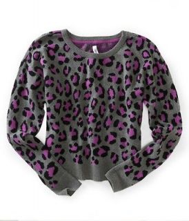 AEROPOSTALE NWT CROPPED LEOPARD PULLOVER SWEATER XXL 2X