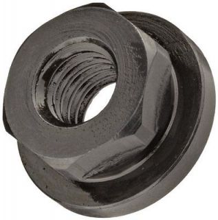 TE CO Flanged Hex Nut, 12L14 Steel With Black Oxide Finish, UNC 5/16