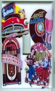 50s Diner Jukebox Light Switch Cover