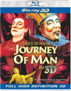 CIRQUE DU SOLEIL JOURNEY OF MAN New Sealed Blu ray 3D