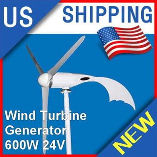 600W Watt 24V Wind Turbine Generator System 3 BLADE AA