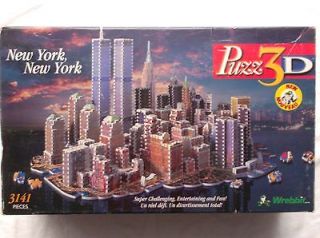 Wrebbit 3D puzz puzzle, New York, 3141Pcs, Hard to find 
