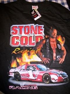 Stone Cold Steve Austin Wrestling Racing Shirt   Adult Large WWE WWF