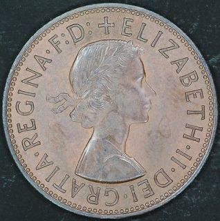 listed 1965, Great Britain 1d., One Penny, Queen Elizabeth II #350