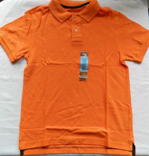 NWT Boys 10/12 (M) Arizona Jean Co. Baja Orange Polo Shirt
