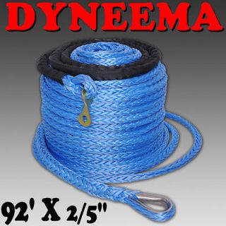 92x2/5 Winch Synthetic Rope Genuine SK75 Dyneema Cable 8000 10000
