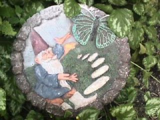 070 abs plastic gnome stepping stone garden mold