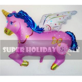 39 x 35 Magic Unicorn Cartoon Foil Balloon Brithday Wedding Party