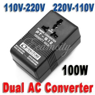 Power Converter Adapter AC 110V/120V to 220V/240V Up Down Volt