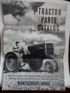 Montgomery Ward Tractor Parts and Accessories Catalog Brochure c.1940s