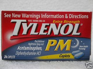 Tylenol PM Extra Strength 24 Caplets Sleeping Pills 24 ct