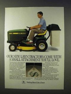 1986 John Deere 130 Lawn Tractor Ad, Advertisement   Small Attachment