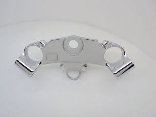 zx12r chrome triple tree forks front top clamp zx12 accessories