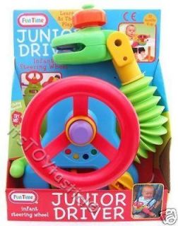JUNIOR DRIVER CAR Steering Wheel Activity Toy for buggy stroller Baby