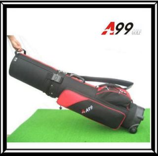 Travel mate golf cover hard case shell hybrid tour golf bag red/black