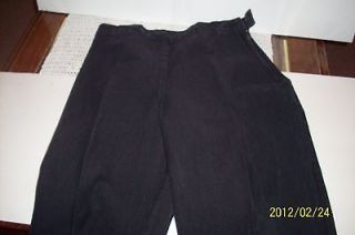 Vintage Ladies Black Stirrups Pants 50s 60s Size 11