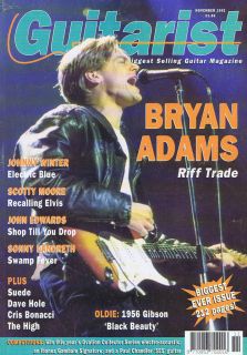 BRYAN ADAMS / JOHNNY WINTER / SCOTTY MOORE Guitarist November 1992