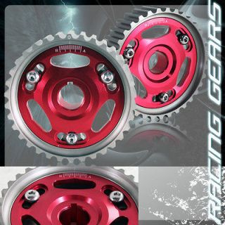 Series DOHC CNC Aluminum Red Adjustable Pulley Camgear (Fits Acura
