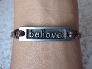 Bracelet Handm ade Bracelet Braid bracelet / Believe bracelet