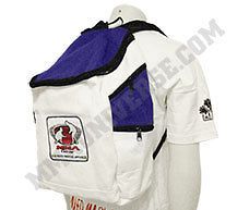 MMA Gear GI Material Backpack   White   [MMA UFC Kit Bag Gym Bag