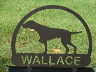 DOG MAILBOX TOPPER METAL ADDRESS SIGN PET PERSONALIZED PET LOVER