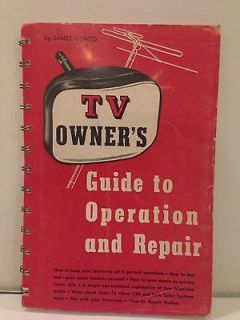 1952 Revised Edition  TV Owners Guide to Operation and Repair by