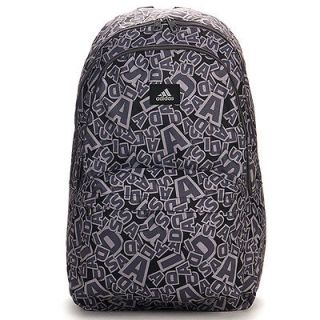Brand New Adidas EG BP5 Gray Letter Graffiti Backpack (Z02521)