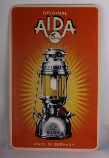 AIDA Kerosene Lamp Sign gas lantern light mantle wick hand carry steel