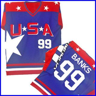ADAM BANKS #99 TEAM USA D2 HOCKEY JERSEY Pick a Size