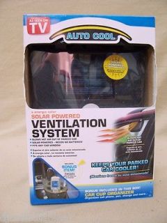 POWERED POWER WINDOW FAN VENTILATOR AUTO COOL AIR VENT FOR CAR VEHICLE