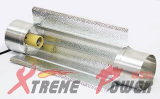 27 Long 6 Duct Glass Cool Tube Reflector w/ Socket Cooltube 250 400