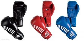 Adidas Shadow Boxing Gloves Size 8   16 Oz Black   Blue   Red NEW