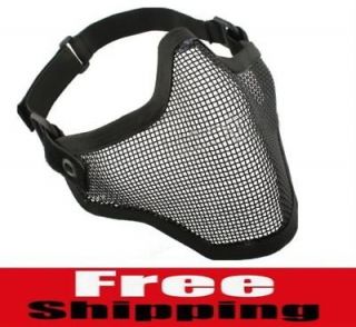 HALF FACE METAL MESH PROTECTIVE MASK AIRSOFT PAINTBALL
