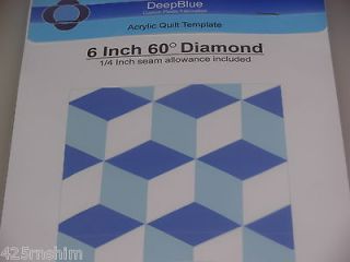 Inch Diamond Template.Al so known as Tumbling Blocks