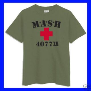 MASH 4077TH ARMY GREEN T SHIRT