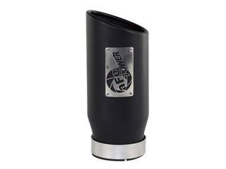 aFe Power MachForce XP SS304 Black Exhaust Tip 4 In x 5 Out x 12 L