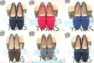 Brand New TOMS CLASSICS Canvas Womens Slip on Shoes Multi Color W6.5