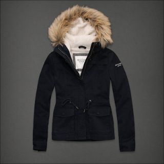 NWT Abercrombie & Fitch Womens Sherpa Lining Jacket/Coat Rylie Size