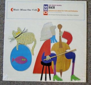 Music Minus One Cello LP   NEW SEALED   Bach Concerto in A Minor for