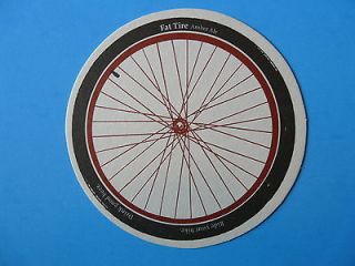 Beer Coaster~ New Belgium ~ Fat Tire Amber Ale ~ Ride Your Bike~ Drink